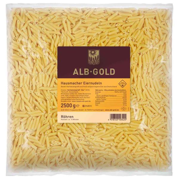 Albgold Nudel Röhren / Penne lose 2,5kg Beutel