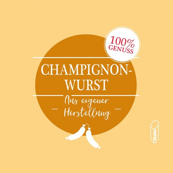 Nalo Top creme 90/50 Champignonwurst 25 Stück im Bund "100% Genuss"