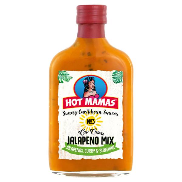Hot Mamas Sunny Caribbean Sauces Jalapeno Mix 195ml