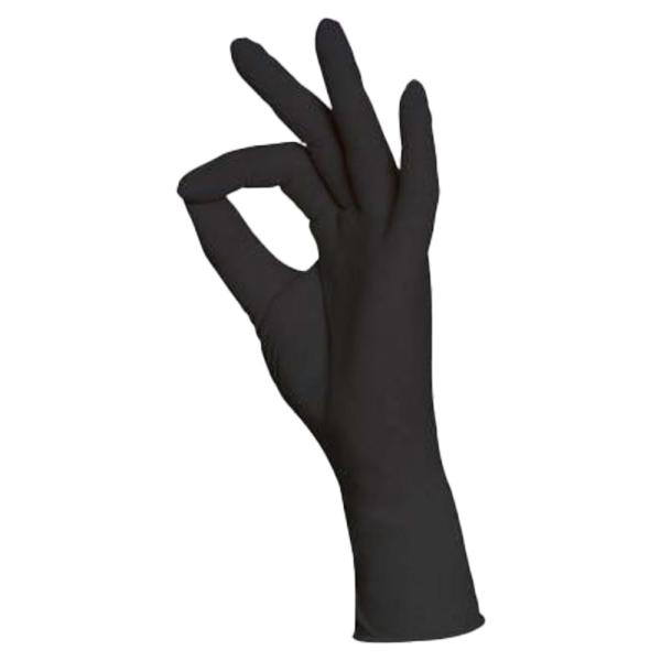 AMPRI Einweghandschuhe Latex 100er Box schwarz Gr.XS