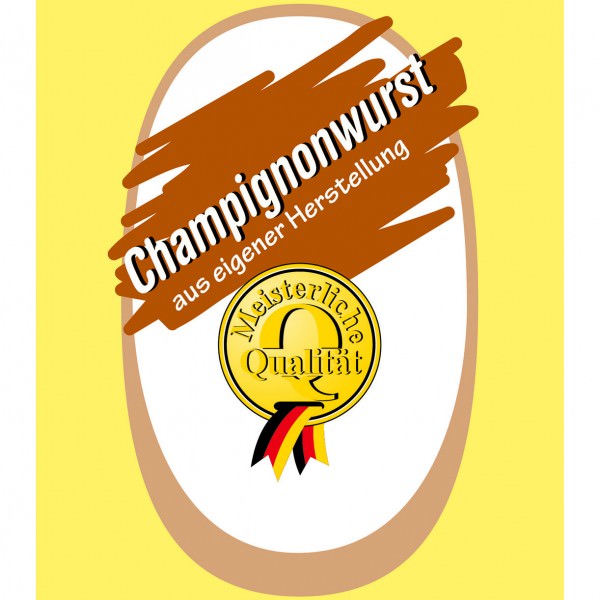 Nalo Top creme Champignonwurst, Frische-Serie 90/50