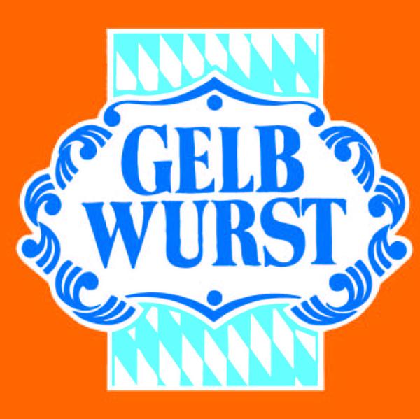 Top gelb gerafft Kaliber 55/20m Gelbwurst Bayern-Raute