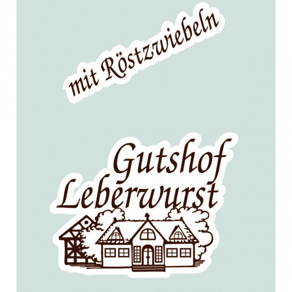 NaloBar APM glasklar 63/50 Gutshofleberwurst mit Röstzw.